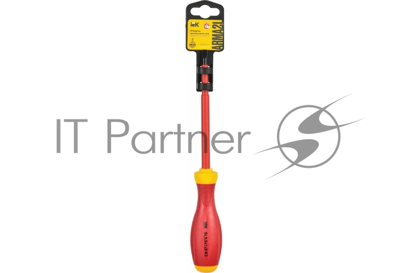 Отвертка диэлектрическая шлицевая SL5.5х125 K3 1000В ARMA2L 3 IEK A2L3-SC30-K3-SL-55-125