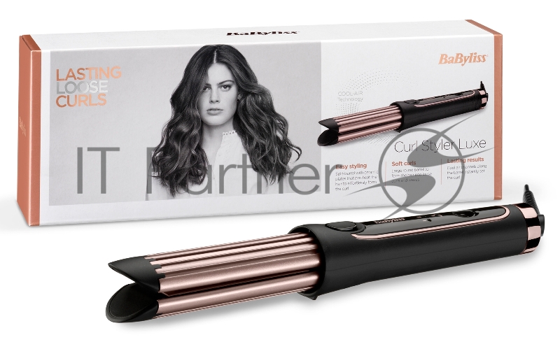 Щипцы Babyliss C112E макс.темп.:200С покрытие:кварц-керамическое черный