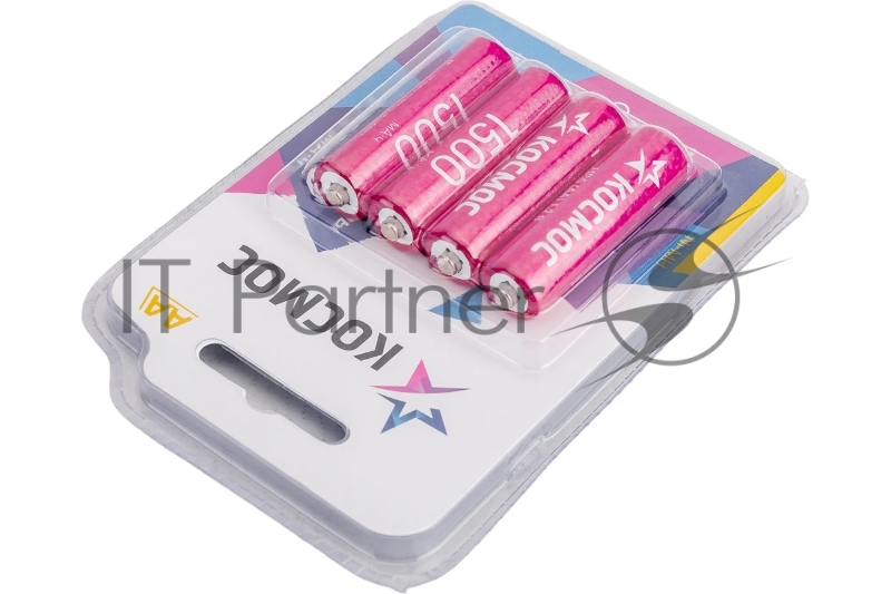 Аккумулятор AA/R6 NI-MN 1500мА.ч BP-4 (блист.4шт) КОСМОС KOCR6NIMH1500mAh4BL