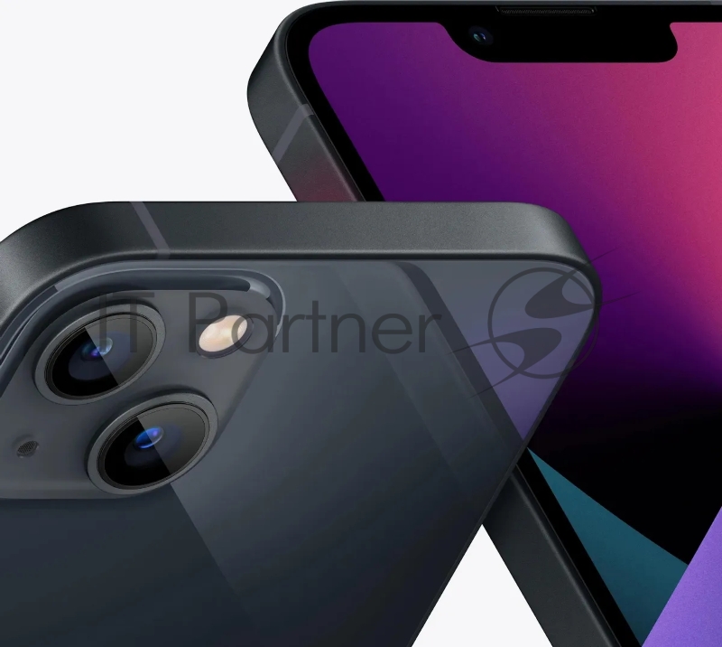 Смартфон Apple A2633 iPhone 13 128Gb 4Gb темная ночь моноблок 3G 4G 6.1 1170x2532 iOS 16 12Mpix 802.11 a/b/g/n/ac/ax NFC GPS GSM900/1800 GSM1900 TouchSc Protect