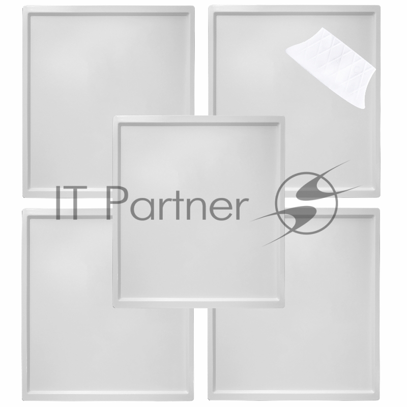 Поддон для пастилы Pullman PL-010203-5 белый 5шт+лопатка универс. прямоугольный р-р 327х288х6,6мм