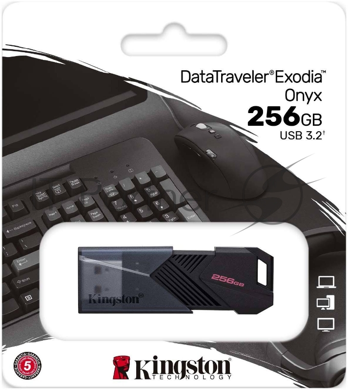 Флеш Диск Kingston 256Gb DataTraveler Exodia Onyx DTXON/256GB USB3.2 черный