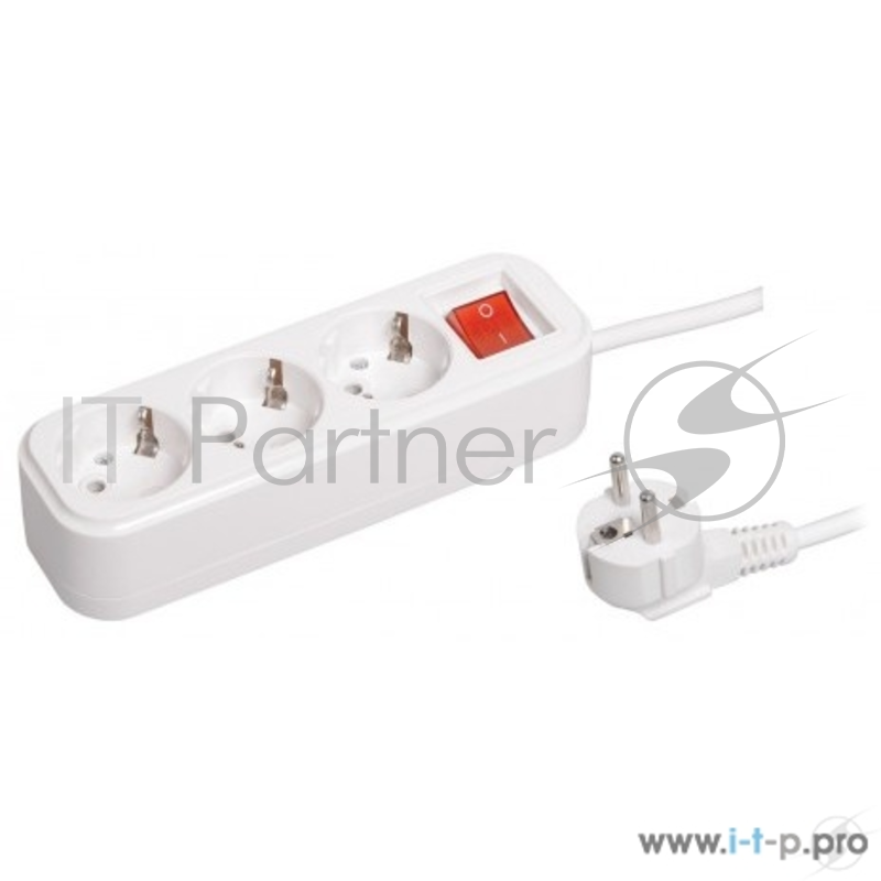 бытовые удлинители Iek WYP11-16-03-05-ZK Удлинитель У03В 3 места 2Р+РЕ/5.0 метра 3х1мм2 16А/250В CLASSIC IEK