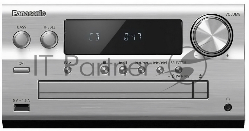 Микросистема Panasonic SC-PMX90EG-S серебристый 120Вт CD CDRW FM USB BT