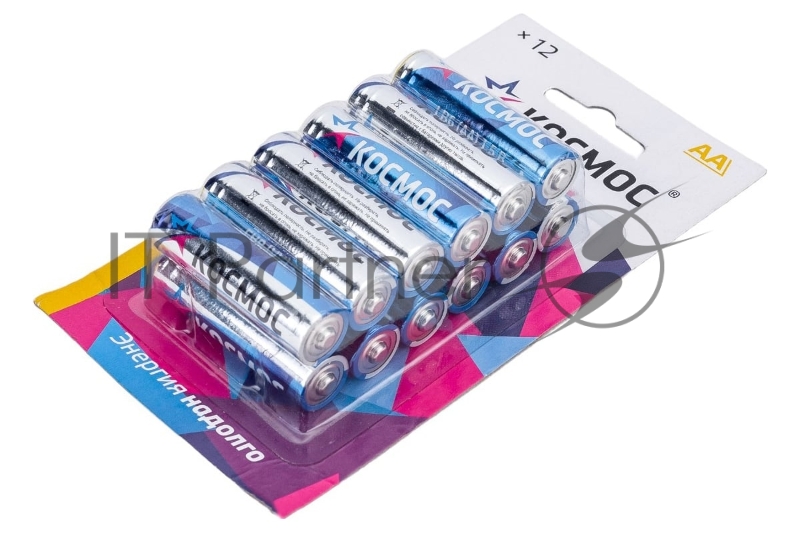 Элемент питания алкалиновый AA/LR06 BP-12 (блист.12шт) КОСМОС KOCLR6BL12