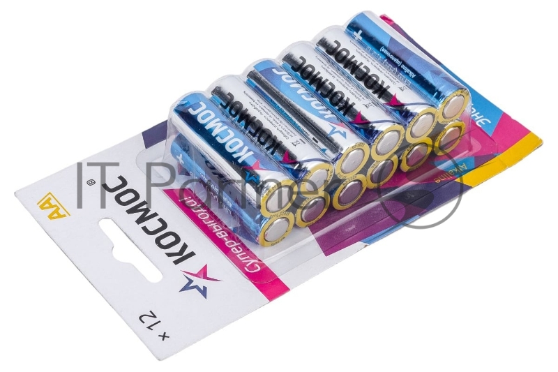 Элемент питания алкалиновый AA/LR06 BP-12 (блист.12шт) КОСМОС KOCLR6BL12