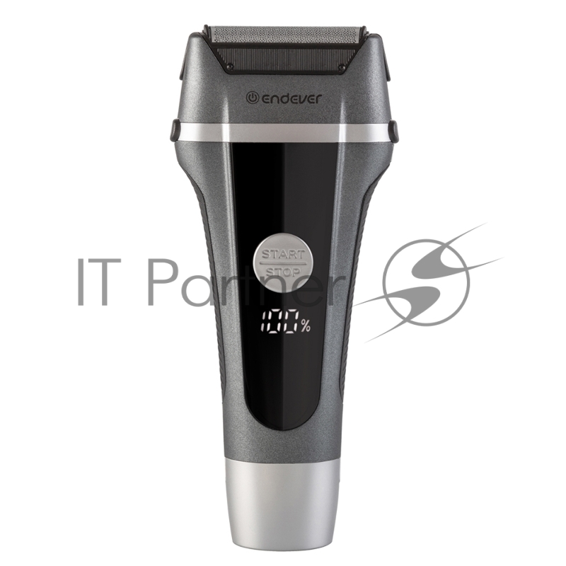 Бритва Endever Sven-966, аккумуляторная, сухое и влажное бритье, сетчатая бритва, время непрерывной работы 65 минут, LED