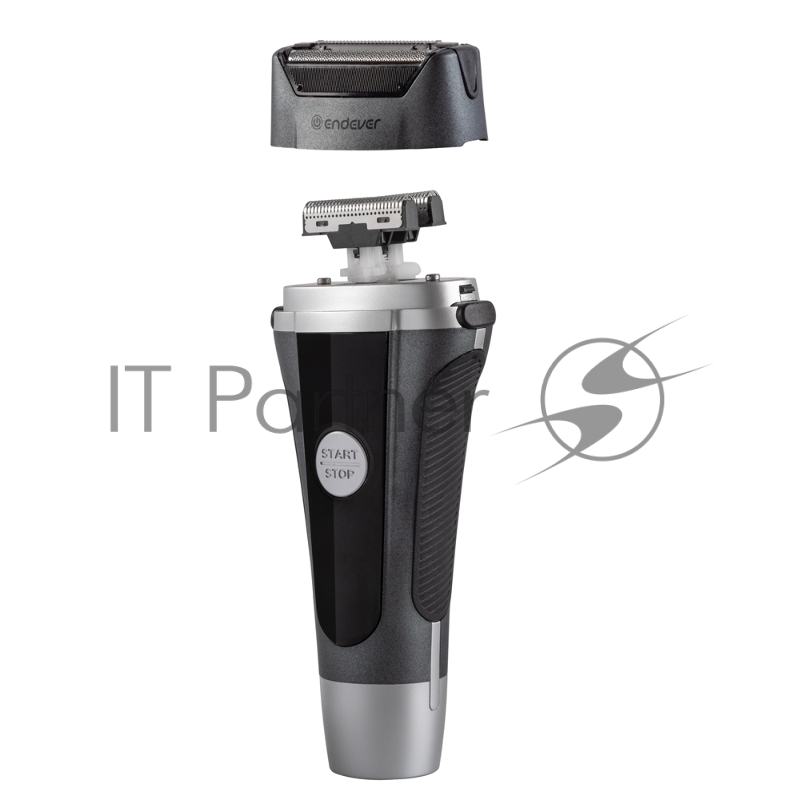 Бритва Endever Sven-966, аккумуляторная, сухое и влажное бритье, сетчатая бритва, время непрерывной работы 65 минут, LED