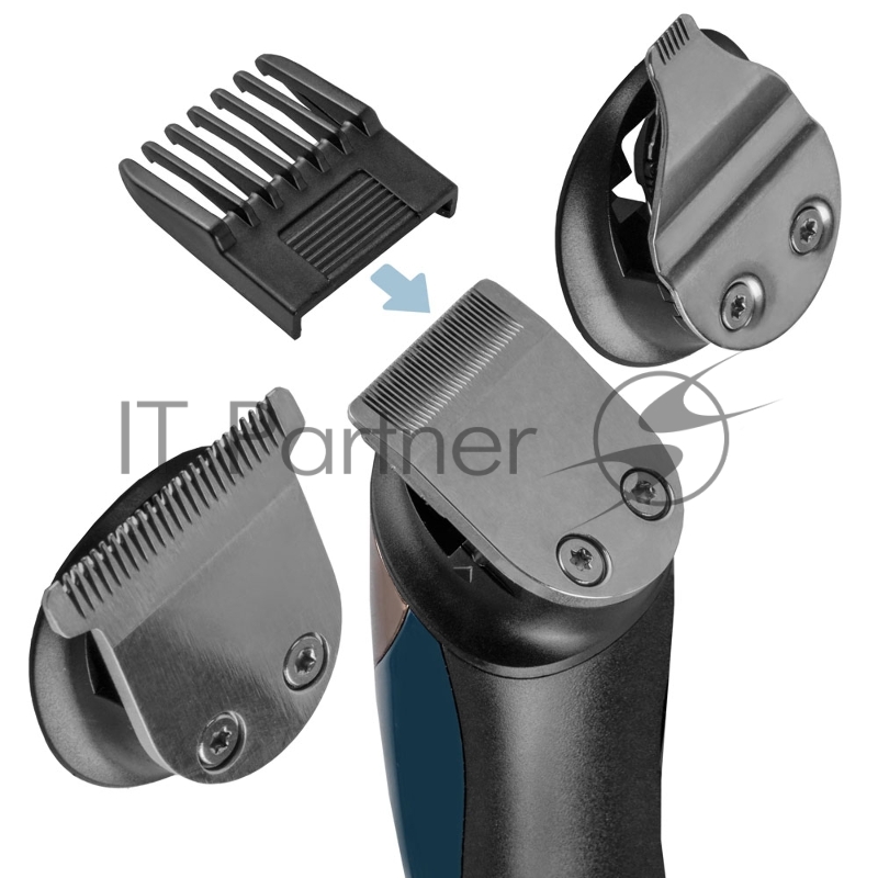 Машинка для стрижки волос Endever Sven-988, Аккумуляторная, 6 насадок для стрижки в комплекте