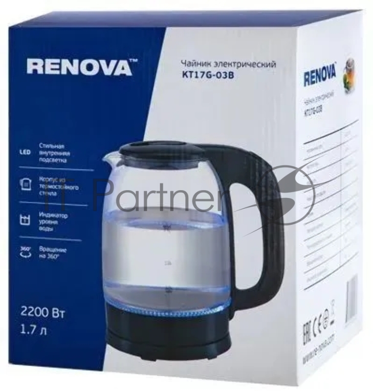 Чайник RENOVA KT17G-03B