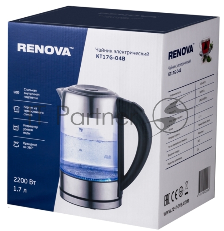 Чайник RENOVA KT17G-04B
