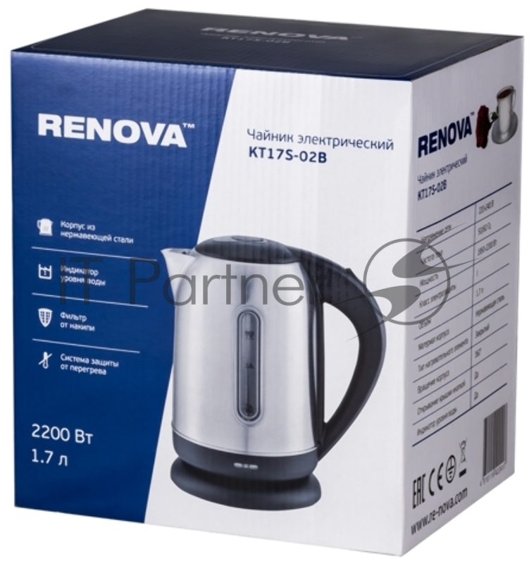 Чайник RENOVA KT17S-02B