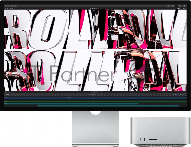 Компьютер Apple Mac studio A2615 DM M1 Max 10 core 32Gb SSD512Gb 24 core GPU macOS GbitEth WiFi BT серебристый