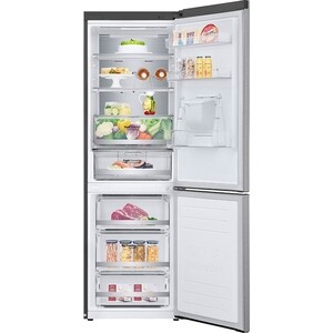 Холодильник LG GC-F459SMUM серебристый (двухкамерный)