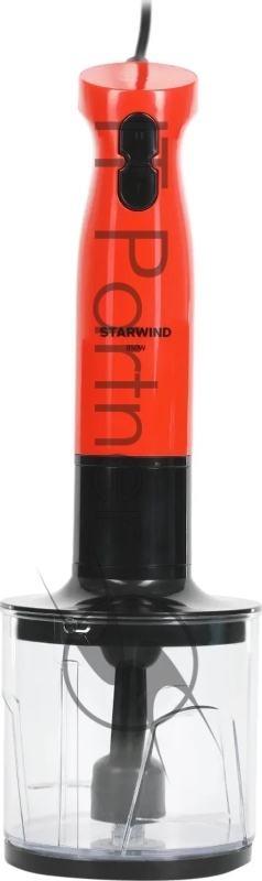 Блендер погружной Starwind SBP2201 850Вт красный/черный