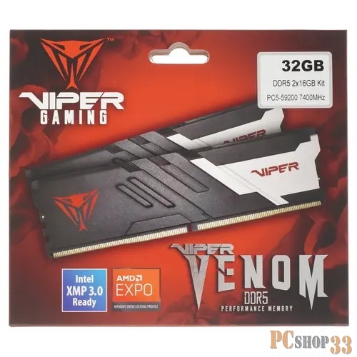 Модуль памяти PATRIOT DIMM 32GB DDR5-7400 PVVR532G740C36K