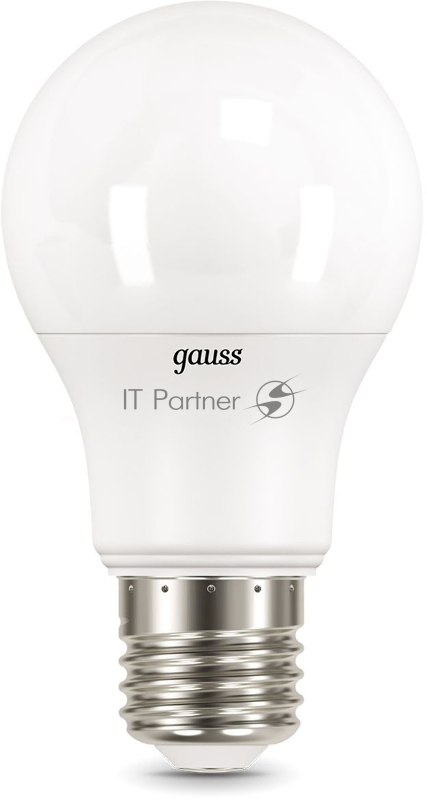Лампа светодиодная Gauss 7Вт цок.:E27 шар 220B 4100K св.свеч.бел.ней. A60 (упак.:10шт) (102502207)