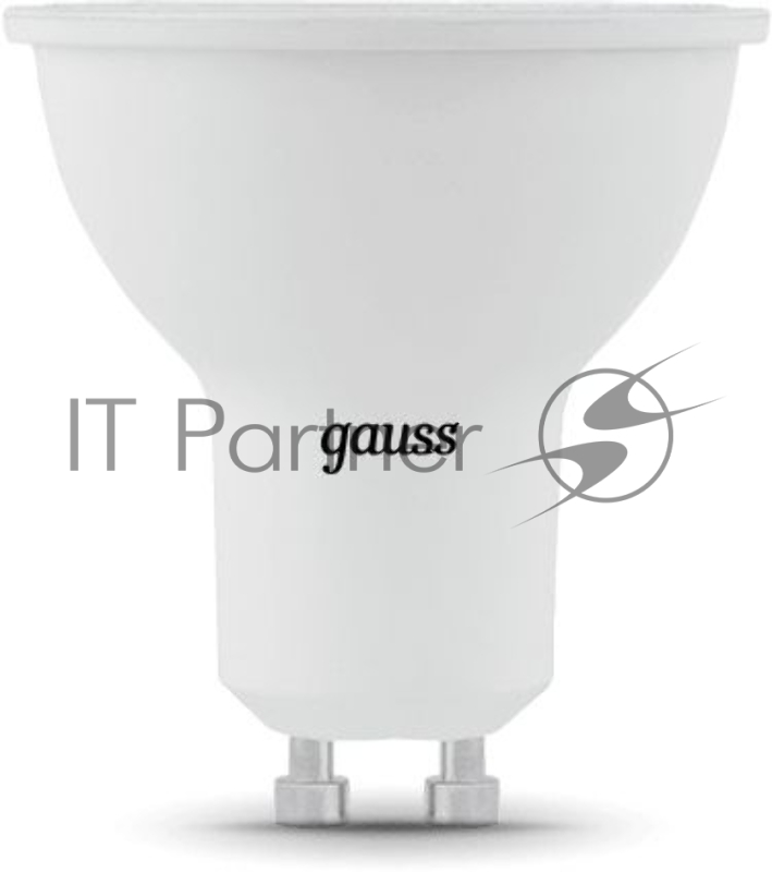 Лампа светодиодная Gauss Black 5Вт цок.:GU10 рефлек. 220B 4100K св.свеч.бел.ней. MR16 (упак.:10шт) (101506205)