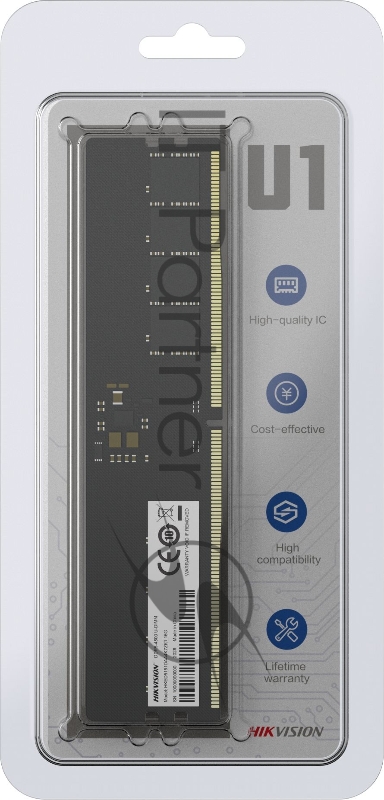 Память DDR4 16Gb 3200MHz Hikvision HKED5161DAA4K7ZK1/16G RTL PC4-25600 CL18 DIMM 288-pin 1.35В Ret