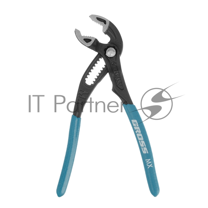 Клещи переставные, кнопочный механизм, обливные рукоятки, 180 мм// Gross