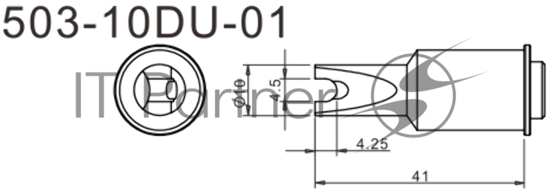Жало для паяльника Quick 503-10DU-01