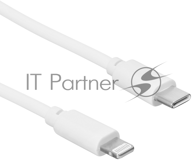 Кабель SunWind USB Type-C (m)-Lightning (m) 1м белый блистер