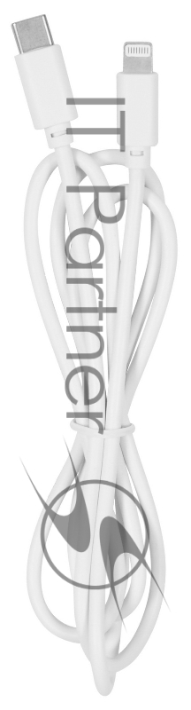 Кабель SunWind USB Type-C (m)-Lightning (m) 1м белый блистер