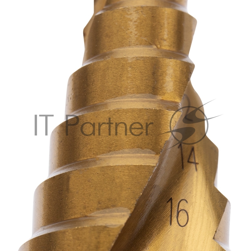 Сверло по металлу ступенчатое ТИТАН 4,0-32,0 мм 102 mm 65 HRC Р6М5 TiN Kranz