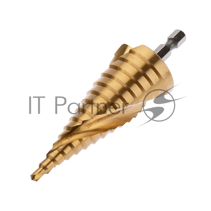 Сверло по металлу ступенчатое ТИТАН 4,0-32,0 мм 102 mm 65 HRC Р6М5 TiN Kranz