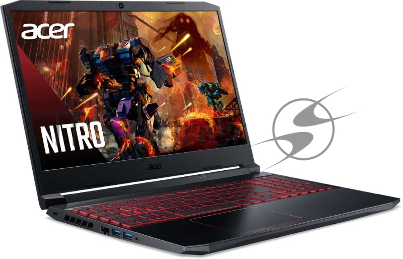 Ноутбук Acer Nitro 5 AN515-55-795H Core i7 10750H 8Gb SSD512Gb NVIDIA GeForce RTX 3050 4Gb 15.6 IPS FHD (1920x1080) Eshell black WiFi BT Cam (NH.QB0ER.004)