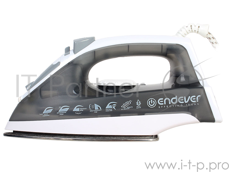 Утюг Endever Skysteam-711 1600Вт белый/серый