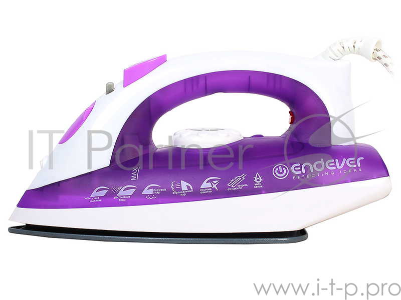 Утюг Endever Skysteam-713 1800Вт белый/фиолетовый