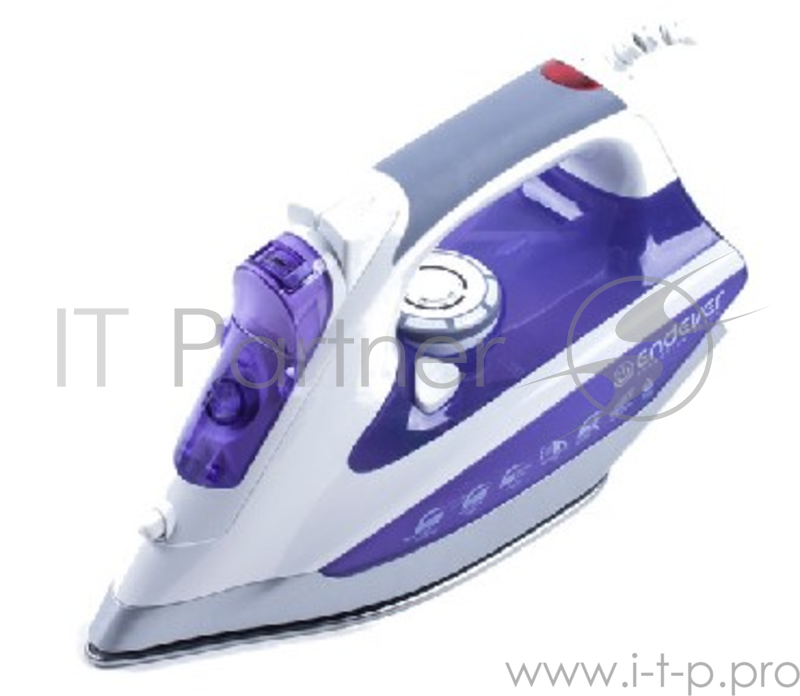 Утюг Endever Skysteam-715 2600Вт белый/фиолетовый