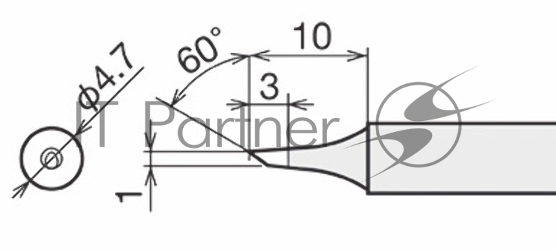 Жало для паяльника Goot RX-80HRT-1C