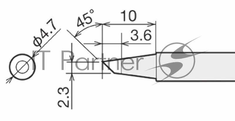 Жало для паяльника Goot RX-80HRT-2.3BC
