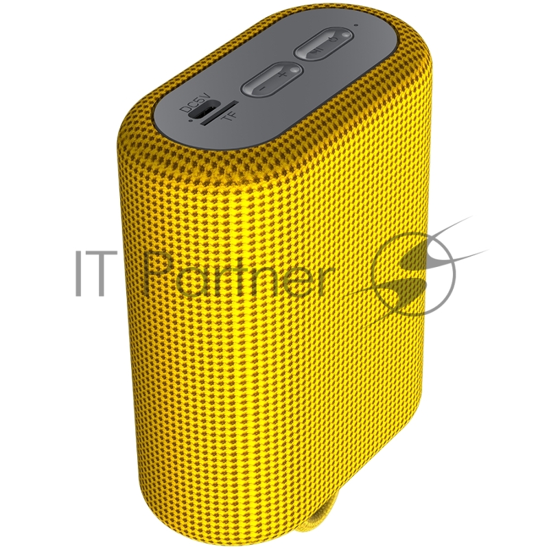 Портативная акустика CANYON BSP-4, Bluetooth Speaker, BT V5.0, BLUETRUM AB5365A, TF card support, Type-C USB port, 1200mAh polymer battery, Yellow, cable length 0.42m, 114*93*51mm, 0.29kg