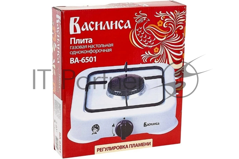 Плитка газовая ВАСИЛИСА ВА-6501, 1 конф. белая (10)