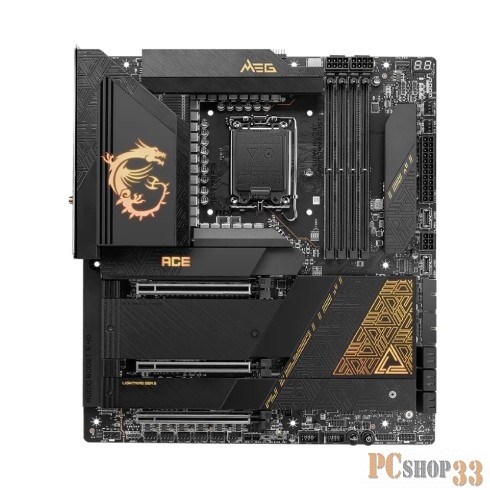 Материнская плата MSI MEG Z790 ACE LGA1700,4DDR5,3PCI-Ex16,5M.2,2 Gen2x2, 7USB3.2 Gen2, 1USB3.2