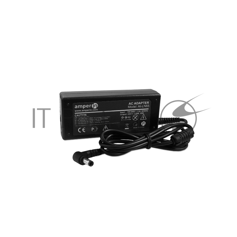 Блок питания (сетевой адаптер) Amperin AI-LN65 для ноутбуков Lenovo 20V 3.25A 5.5x2.5