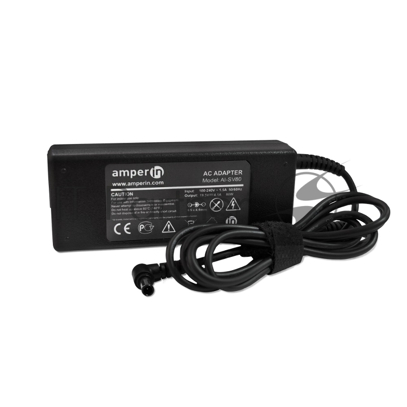 Блок питания (сетевой адаптер) Amperin AI-SV80 для ноутбуков Sony Vaio 19.5V 4,1A 6.5pin