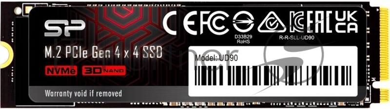 Накопитель SSD Silicon Power PCI-E 4.0 x4 2Tb SP02KGBP44UD9005 M-Series UD90 M.2 2280