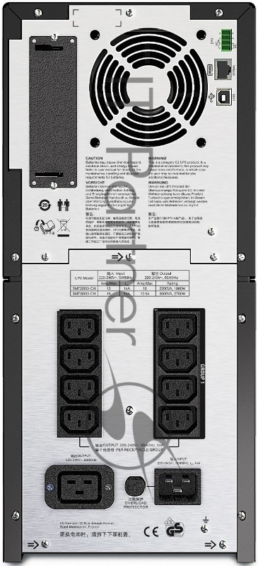 Источник бесперебойного питания APC Smart-UPS SMT3000I-CH 3000W 2700Va black