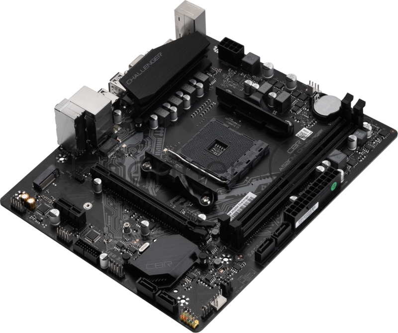 Материнская плата CBR A520M Challenger OEM {Socket AM4, 2*DDR4, mATX, VGA+HDMI, 1*PCIEx16/1*PCIEx1/1*M.2, 4*SATA3, 4*USB2+2*USB3, Glan}