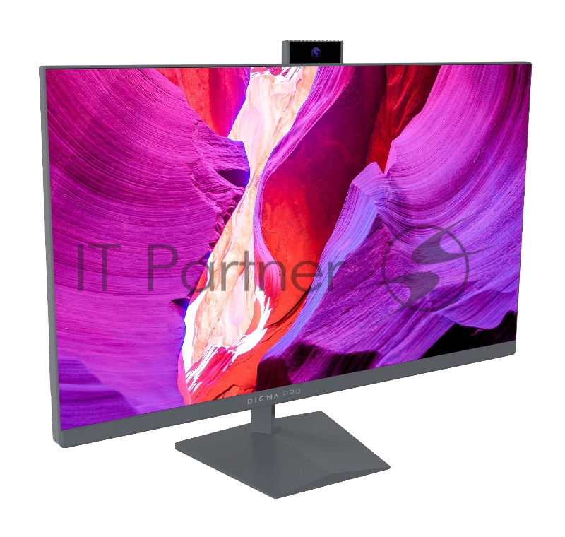 Моноблок Digma PRO AiO 27i 27 2K i7 1165G7 (2.8) 16Gb SSD512Gb Iris Xe Windows 11 Professional GbitEth WiFi BT 90W клавиатура мышь Cam серый 2560x1440