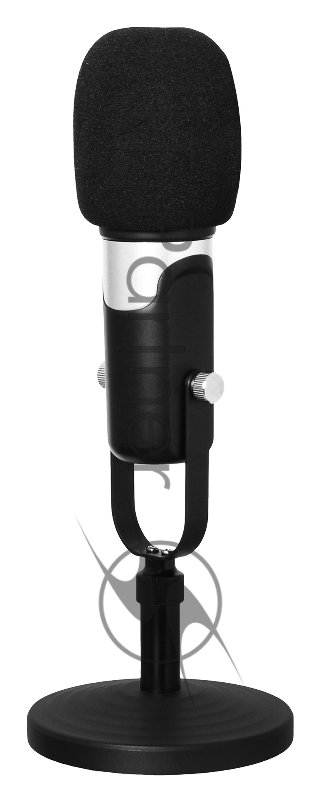 Микрофон проводной SunWind SW-SM500G 1.8м черный