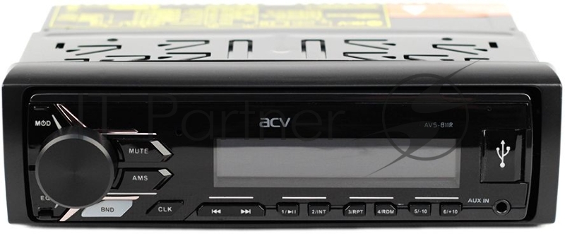 Автомагнитола ACV AVS-811R 1DIN 4x50Вт