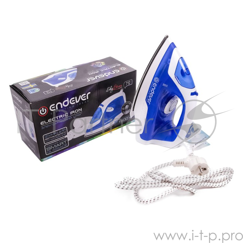 Утюг электрический Endever Skysteam-712 синий