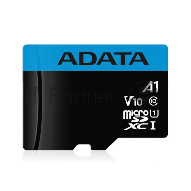 Флеш карта Micro SecureDigital 128Gb ADATA AUSDX128GUICL10A1-RA1 {MicroSDXC Class 10 UHS-I, SD adapter}