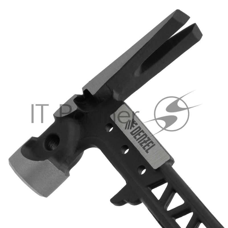 Молоток строительный, 450 г, цельнокованый,боек с магнитом, двухкомп. обрезин. рук-ка // Denzel