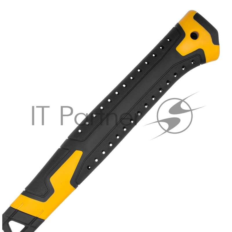 Молоток строительный, 450 г, цельнокованый,боек с магнитом, двухкомп. обрезин. рук-ка // Denzel